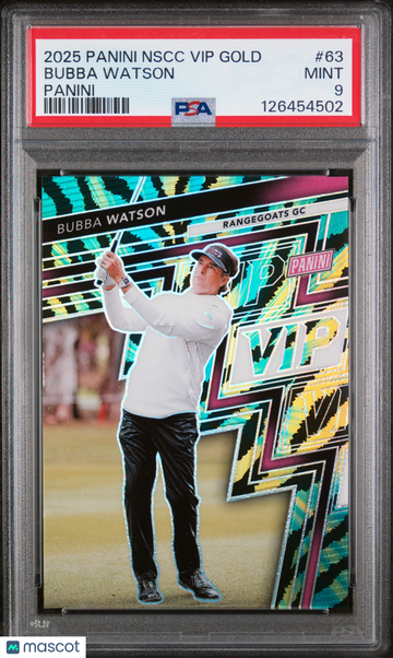 2025 Panini National Sports Collectors Convention Vip Gold Bubba Watson #63 PSA 9