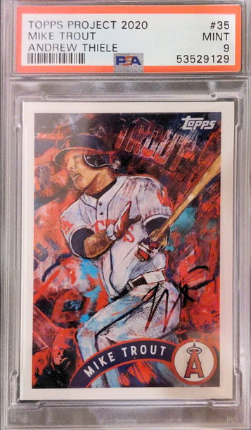Topps Project 2020 Trout/Thiele #35 PSA 9