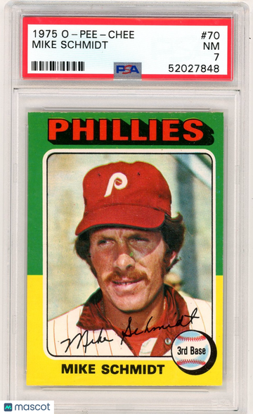 1975 O-Pee-Chee Mike Schmidt #70 PSA 7