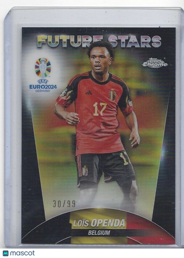 LOIS OPENDA 2023-24 TOPPS CHROME EURO COLOR MATCH REFRACTOR #D 30/99