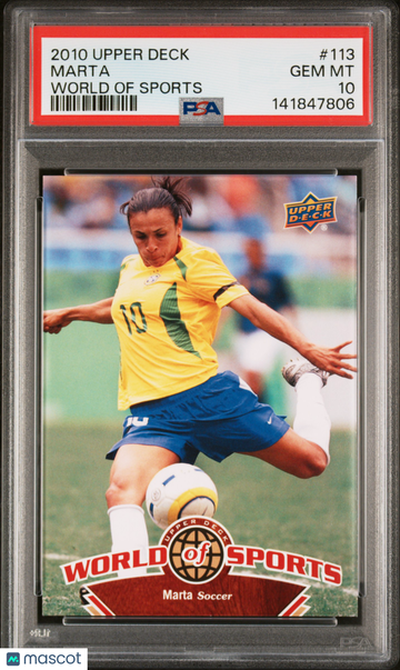 2010 Upper Deck World Of Sports Marta #113 Rookie PSA 10