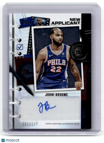 Johni Broome 2025 Topps New Applicant RC Topps #NA-JO