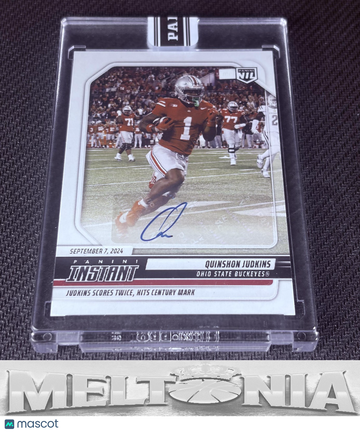 2024 Panini Instant NIL Quinshon Judkins #QJA Autographs Base SN AU NIL