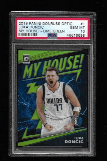 2019 DONRUSS OPTIC LUKA DONCIC LIME GREEN 149 MY HOUSE