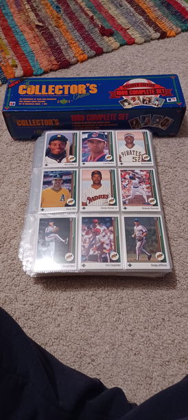 1989 UPPER DECK COLLECTOR'S PREMIER EDITION COMPLETE SET 1-800 OPENED