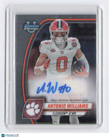 2024 Bowman University Chrome - Prospect Autographs Antonio Williams #PA-AWI