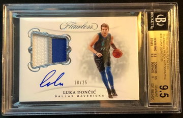 Luka Doncic BGS 9.5/10 Flawless Auto RC Patch GAME-WORN RPA /25