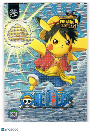 POKEMON COLLABORATION PIKACHU MONKEY D LUFFY HOLOFOIL FOIL HOLO Chase