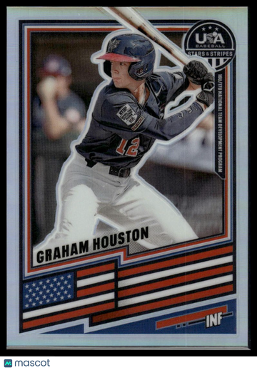2026 Panini Stars & Stripes Prizm USA Baseball Graham Houston #187 Silver
