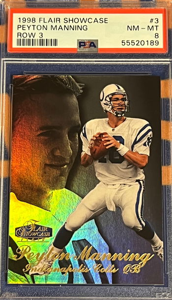 1998 Flair Showcase Rookie Row 3 PSA 8