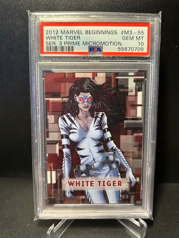 White Tiger marvel micro Motion psa 10