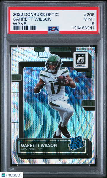 2022 Panini Donruss Optic Garrett Wilson #206 Wave PSA 9