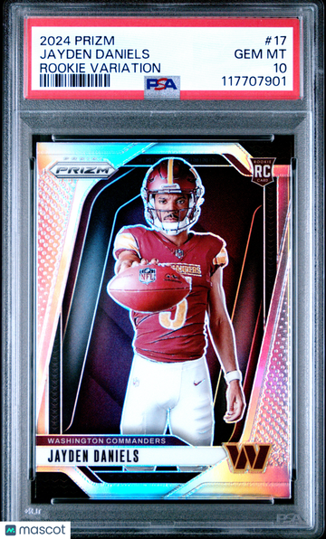 2024 Panini Prizm Rookie Variation Jayden Daniels #17 PSA 10