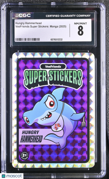 2025 Veefriends Super Stickers: Manga Hungry Hammerhead CGC 8