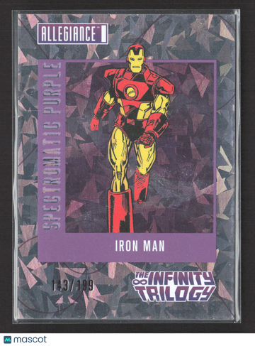 2023 Upper Deck Marvel Allegiance: The Infinity Trilogy Spectromatic Purple 143/199 #SM-12