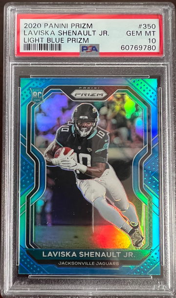 2020 Panini Prizm Laviska Shenault Jr. Light Blue Prizm PSA 10
