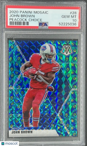 2020 Mosaic John Brown Peacock Choice PSA 10