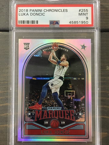 2018 Luka Doncic Rookie Panini Chronicles Marquee PSA 9