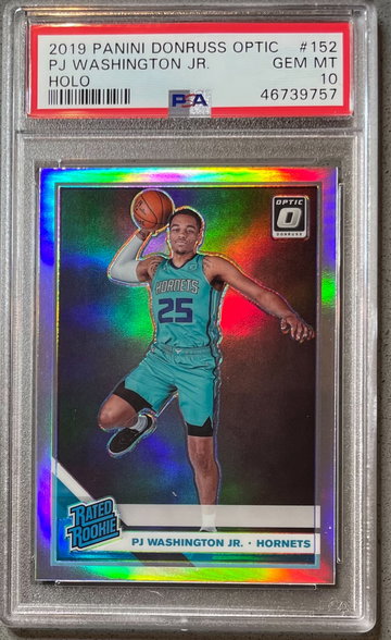 2019-20 Donruss Optic PJ Washington JR. Holo PSA 10