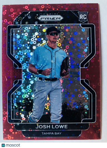 JOSH LOWE 2022 Panini Prizm Tier II #215 RED DONUT CIRCLES SP #18/99 Rookie RC