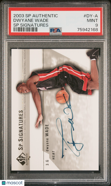 2003 SP Authentic SP Signatures Dwyane Wade #DY-A PSA 9