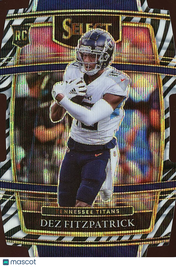Dez Fitzpatrick 2021 Select Rookie Zebra Prizm Tennessee Titans
