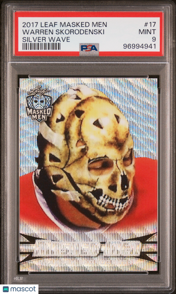 2017 Leaf Masked Men Warren Skorodenski #17 Silver Wave PSA 9