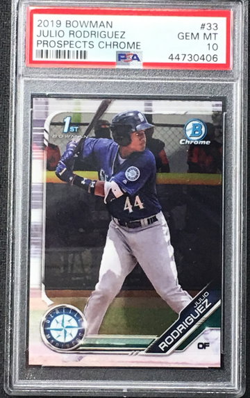 Julio Rodriguez Bowman chrome psa 10 