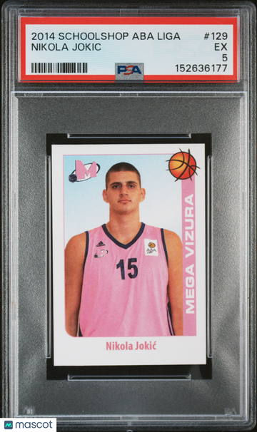 2014 Schoolshop Aba Liga Nikola Jokic #129 PSA 5