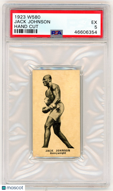1923 W580 Jack Johnson Hand Cut PSA 5