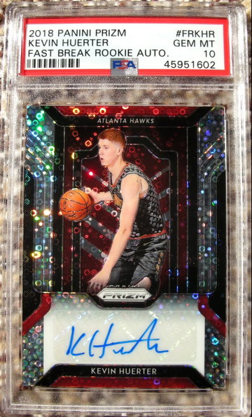 Kevin Huerter 2018 Prizm Fast Break Rookie Auto PSA 10