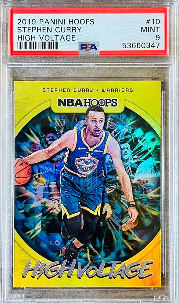 2019 Panini Hoops Stephen Curry High Voltage PSA 9