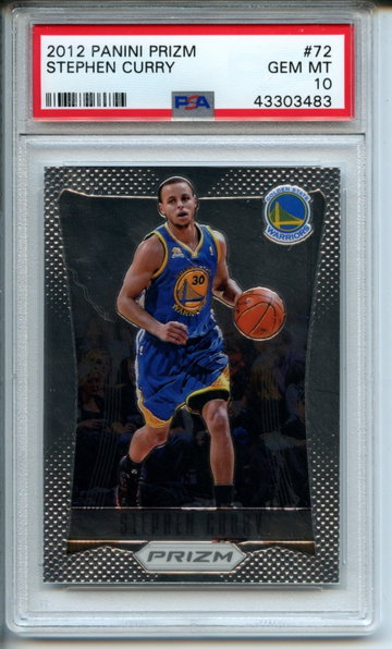 2012 Panini Prizm Stephen Curry #72 PSA Gem Mint 10