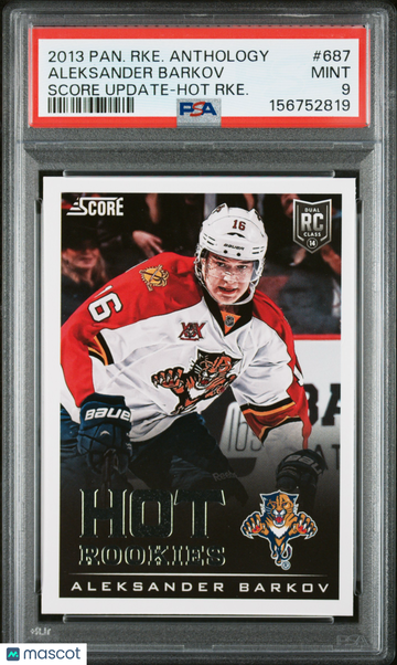 2013-14 Panini Rookie Anthology Score Update Aleksander Barkov #687 Hot Rookie PSA 9