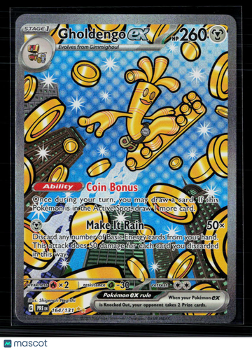 2023 Paradox Rift Gholdengo EX Holo Secret Rare SAR #164/131