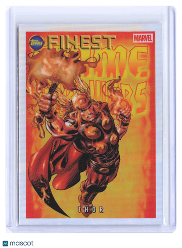 2026 Topps Finest Marvel 65th Anniversary Flame Throwers Thor Flame Throwers Card #FT-05