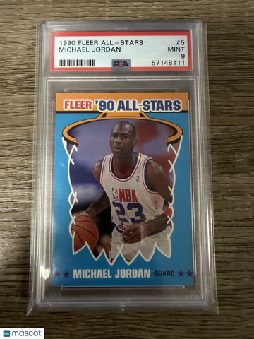 1990 Fleer All-Stars Michael Jordan #5 PSA 9