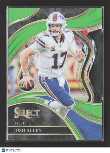 2024 Panini Select Prizm Josh Allen #252 Green 296/499 Buffalo Bills Football Card