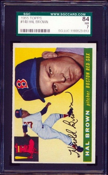 1955 Topps #148 Hal Brown - SGC 84 NRMT