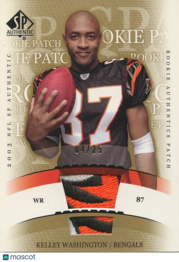 2003 SP Authentic Kelley Washington