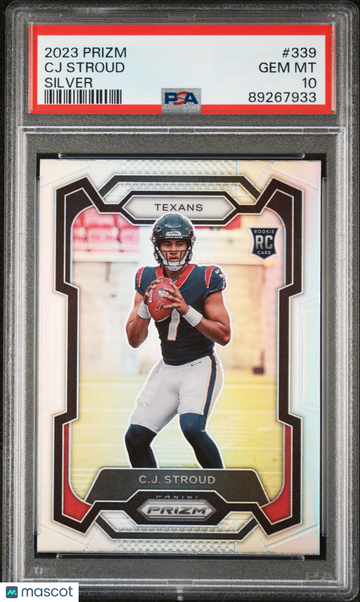 2023 Panini Prizm CJ Stroud #339 Silver PSA 10