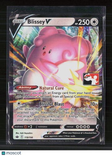 2021 Chilling Reign Blissey V Holo Ultra Rare #119/198