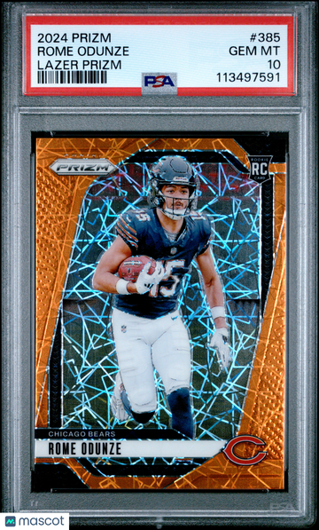 2024 Panini Prizm Rome Odunze #385 PSA 10