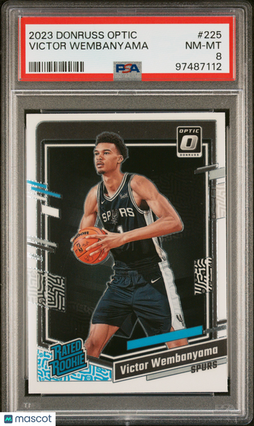 2023 Panini Donruss Optic Victor Wembanyama #225 PSA 8 SAn Antonio Spurs