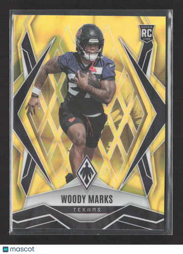 2025 Panini Phoenix Football Woody Marks #236 Yellow RC 044/125