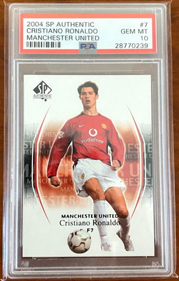 Cristiano Ronaldo 2004 Upper Deck SP Authentic Manchester United #7 PSA 10