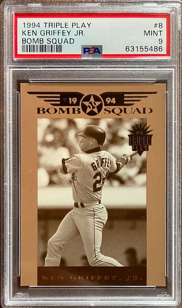 1994 Triple Play Bomb Squad #8 Ken Griffey Jr PSA 9