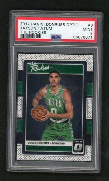 2017 Panini Donruss Optic the Rookies Jayson Tatum #3 PSA 9