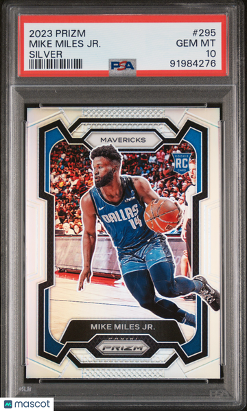 2023 Panini Prizm Mike Miles JR. #295 Silver PSA 10