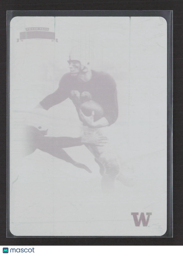 2008 Press Pass Legends Bowl Edition Hugh McElhenny #58 Magenta Printing Plate